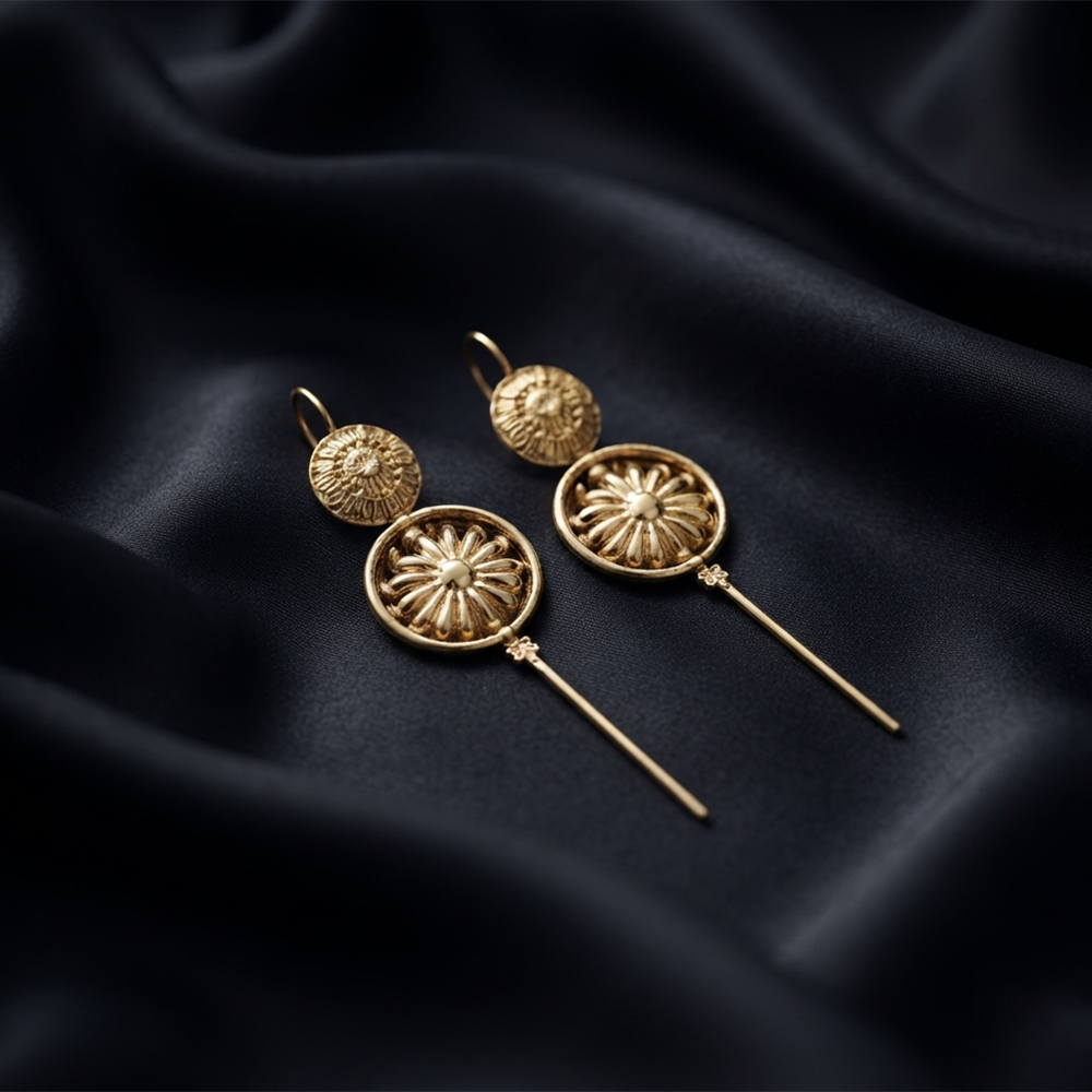 The99Jewel Gold Plated Round Ear cuff