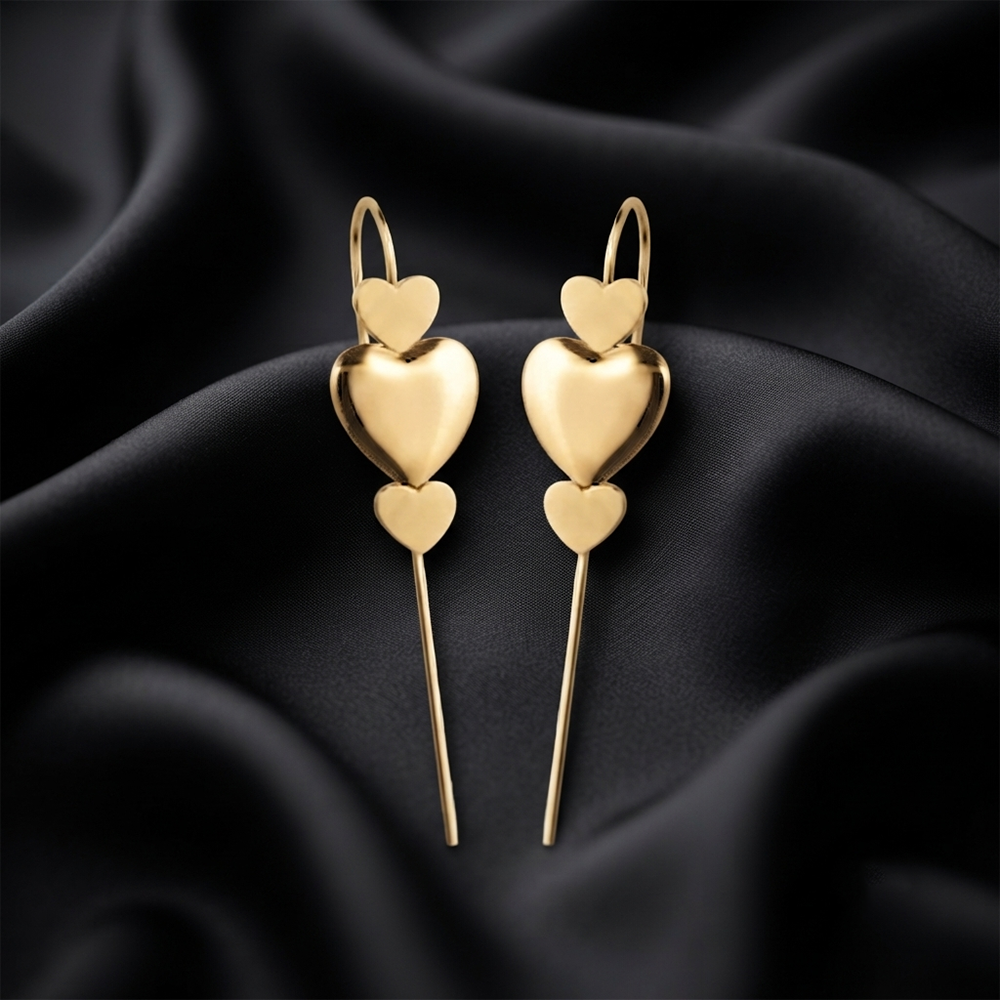The99Jewel Gold Plated Heart Shape Ear cuff