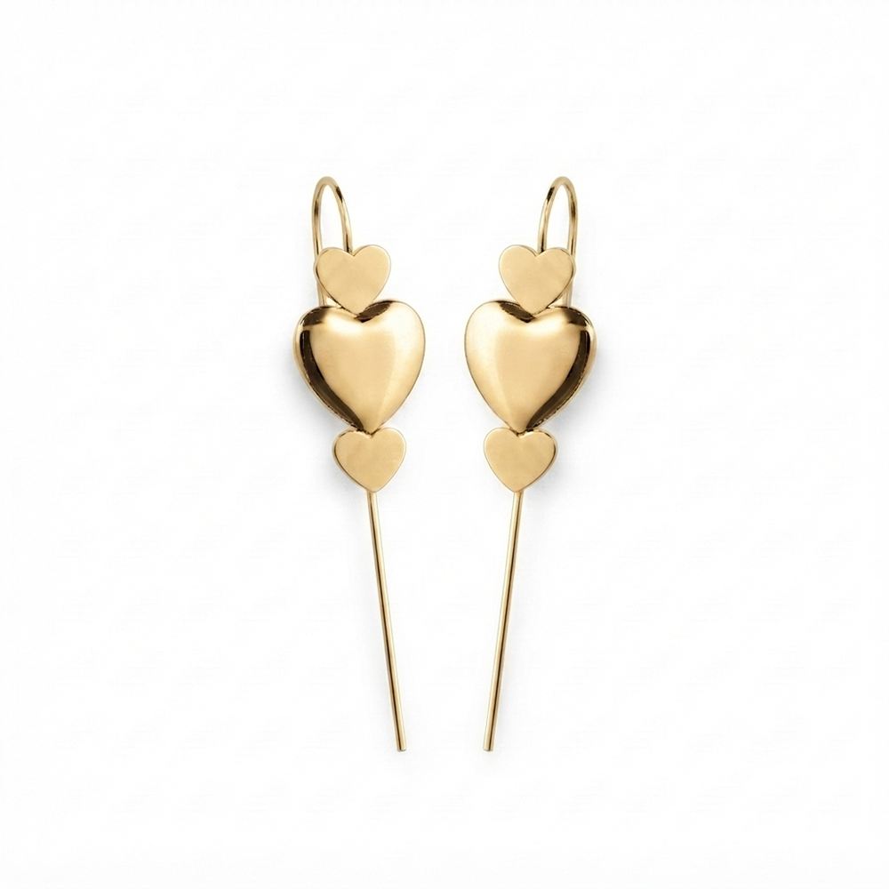 The99Jewel Gold Plated Heart Shape Ear cuff