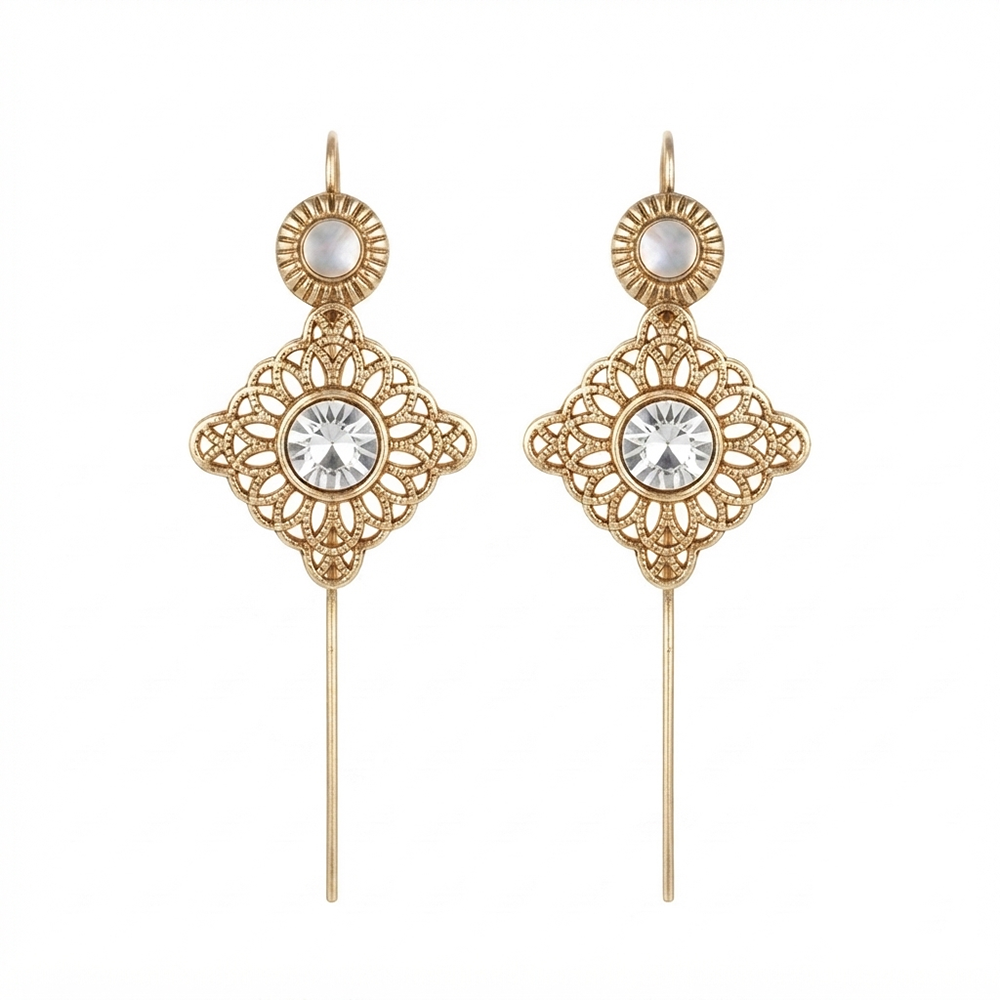 The99Jewel Gold Plated Oval Ear cuff