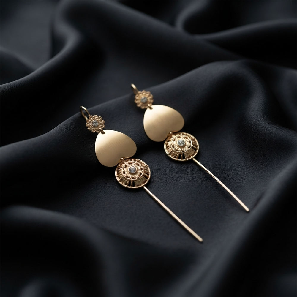 The99Jewel Gold Plated Heart Shape Ear cuff
