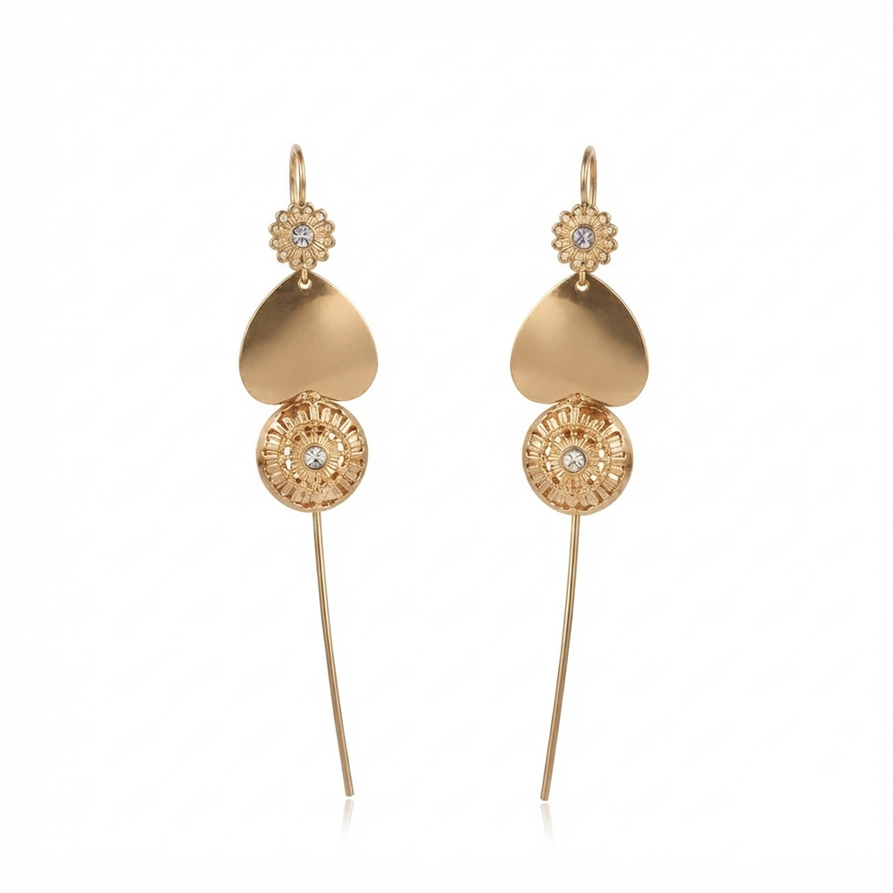 The99Jewel Gold Plated Heart Shape Ear cuff