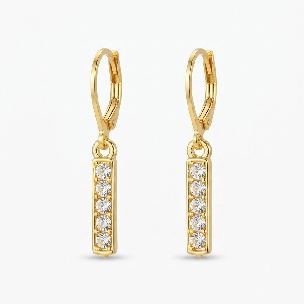The99Jewel Gold Plated Austrian stone  Hoop Earrings for Women
