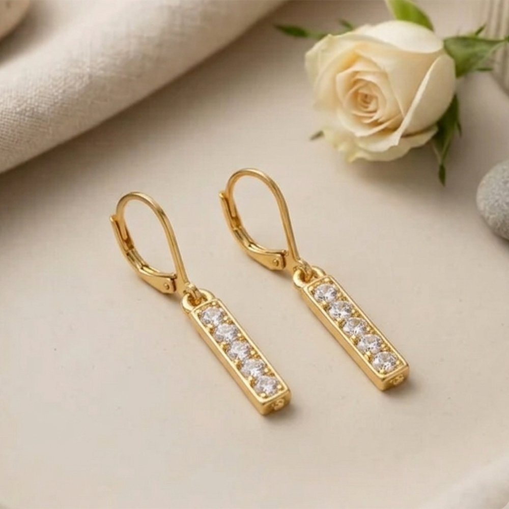 The99Jewel Gold Plated Austrian stone  Hoop Earrings for Women