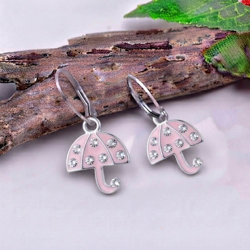 The99Jewel Elegant Jewellery Austrian Stone Umbrella Shape Earrings