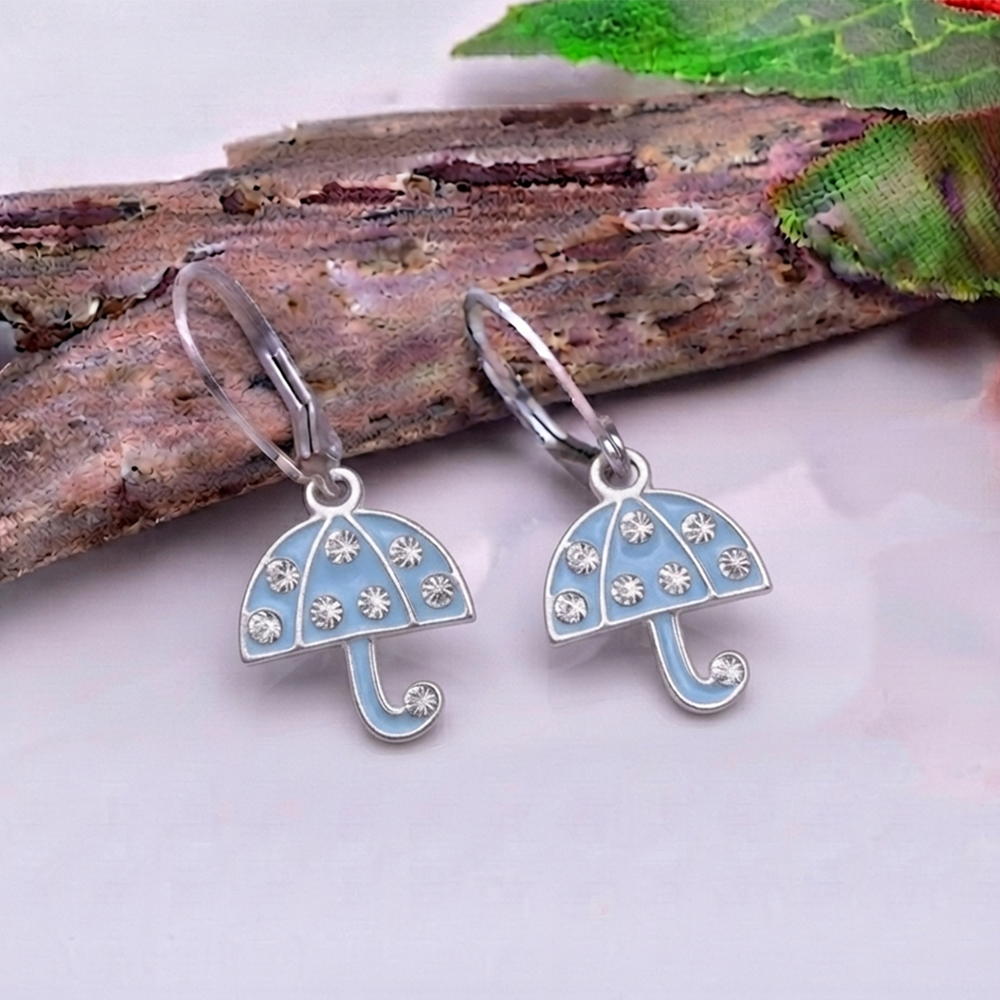 The99Jewel Elegant Jewellery Austrian Stone Umbrella Shape Earrings
