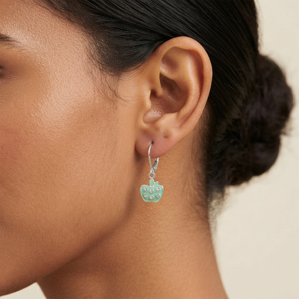 The99Jewel Premium Silver Plated Party Wear Austrian Hoop Earrings