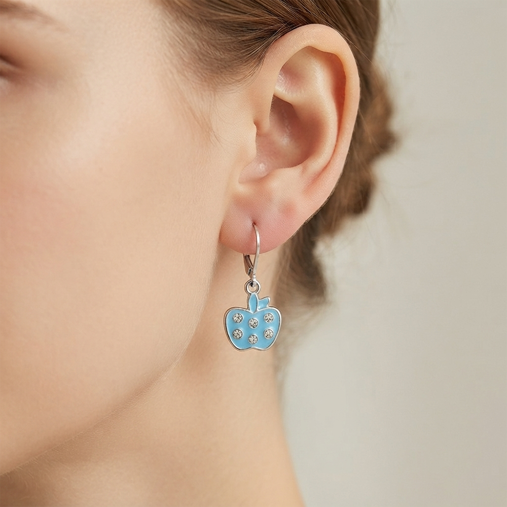 The99Jewel Premium Silver Plated Party Wear Austrian Hoop Earrings