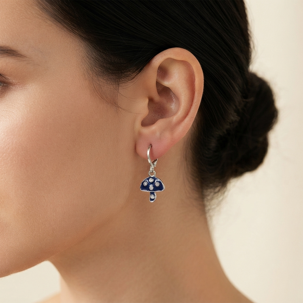 The99Jewel Contemporary Silver Plated Austrian Stone Hoop Earrings for Women
