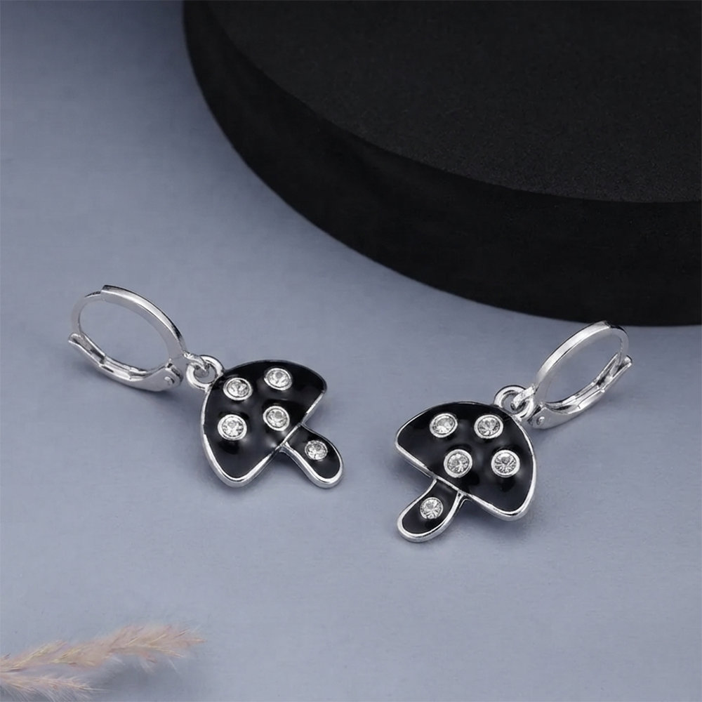 The99Jewel Contemporary Austrian Stone Hoop Earrings for Women
