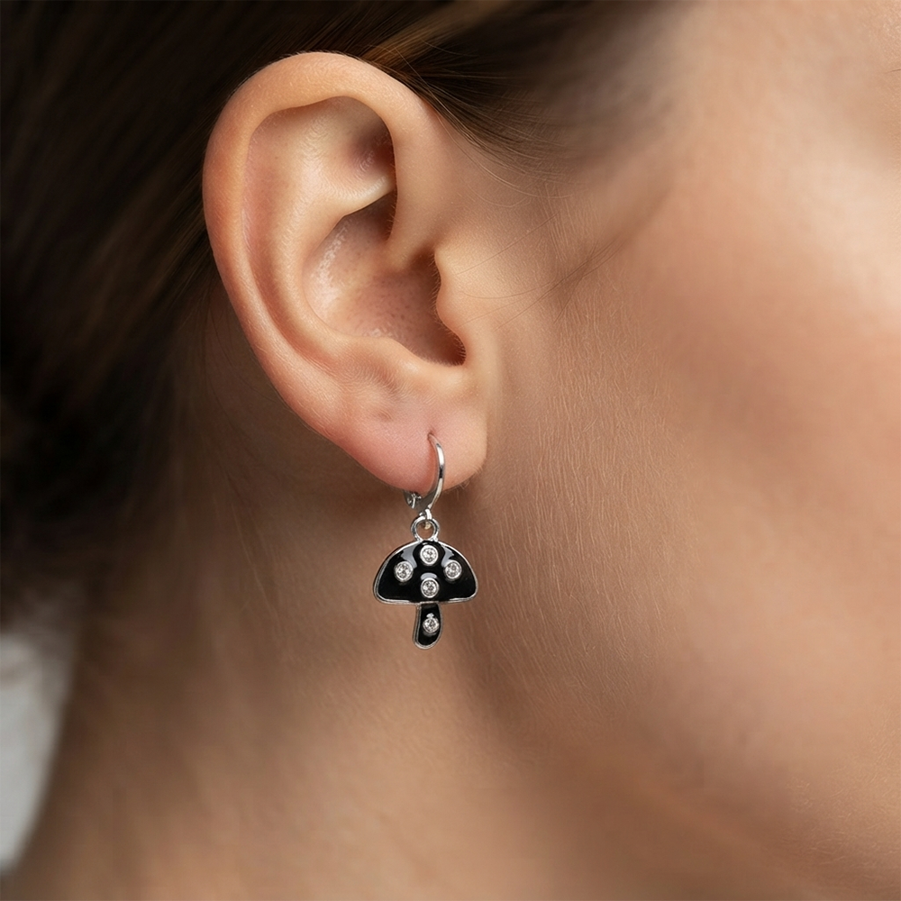 The99Jewel Contemporary Silver Plated Austrian Stone Hoop Earrings for Women