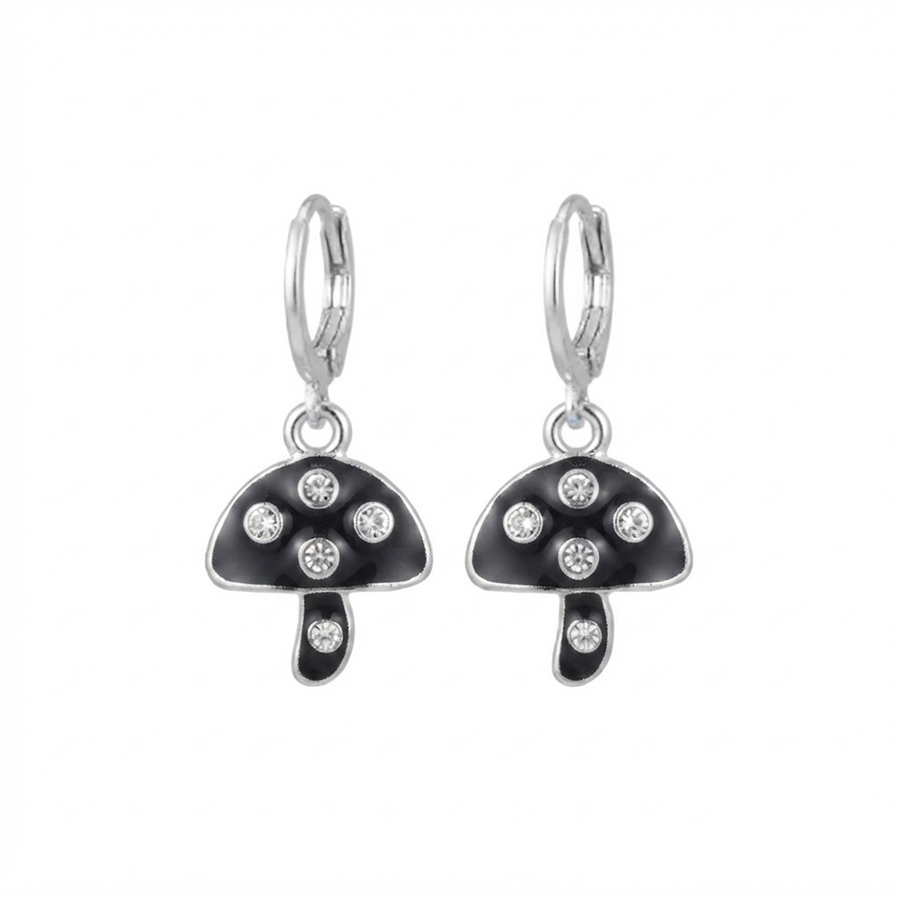 The99Jewel Contemporary Silver Plated Austrian Stone Hoop Earrings for Women