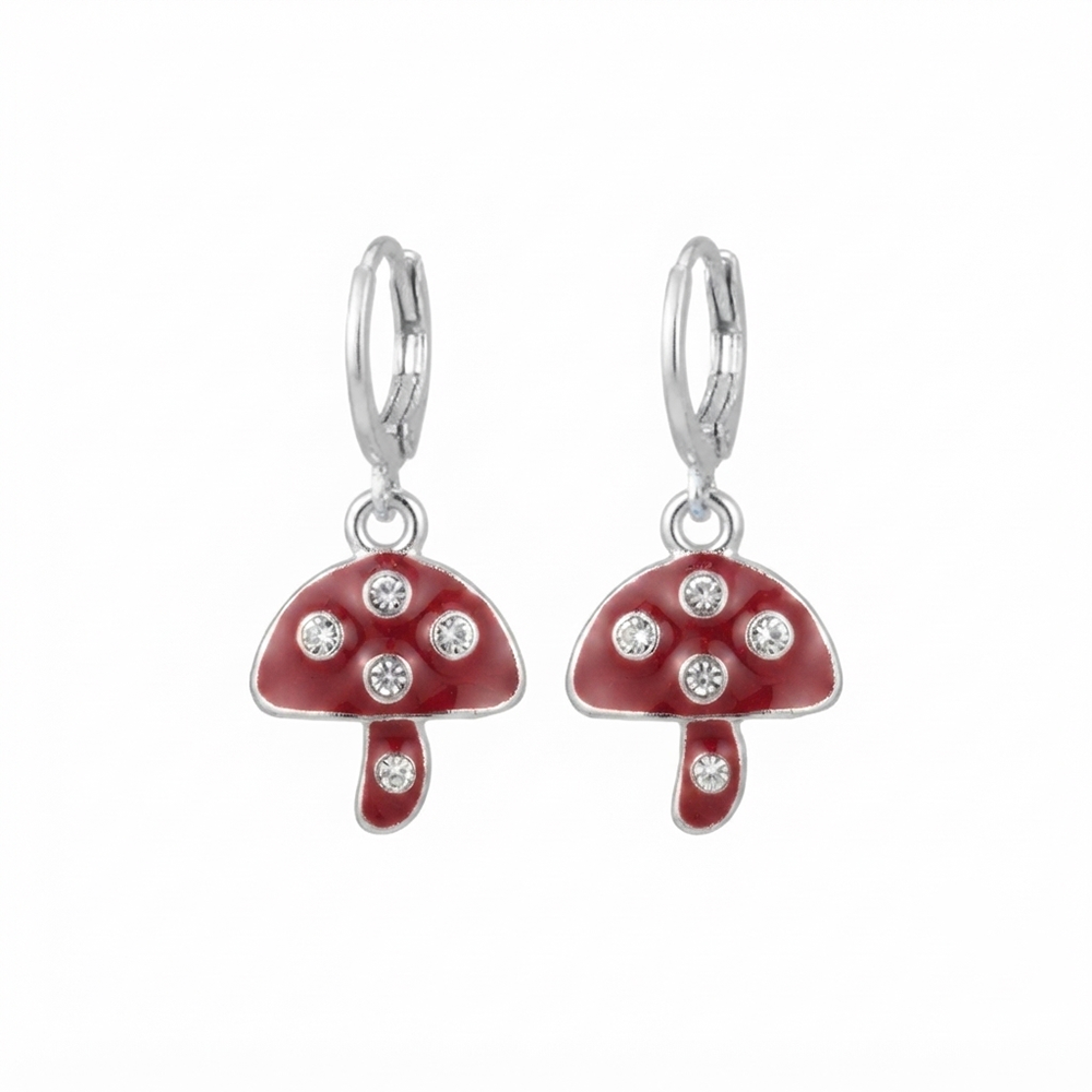 The99Jewel Contemporary Silver Plated Austrian Stone Hoop Earrings for Women
