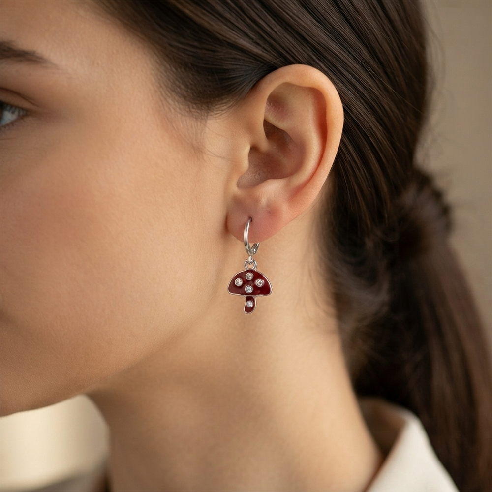The99Jewel Contemporary Silver Plated Austrian Stone Hoop Earrings for Women
