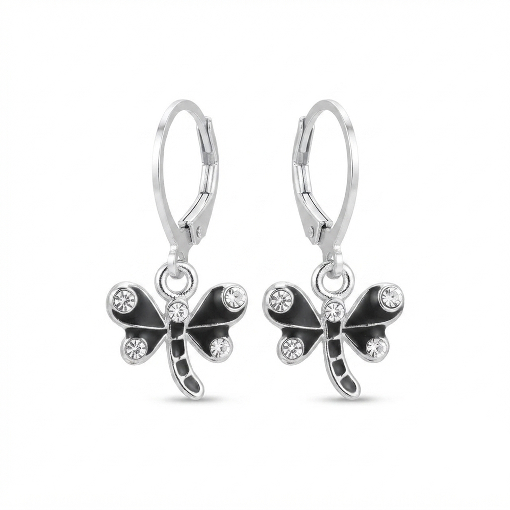 The99Jewel Elegant Silver Plated Austrian Stone Hoop Earrings