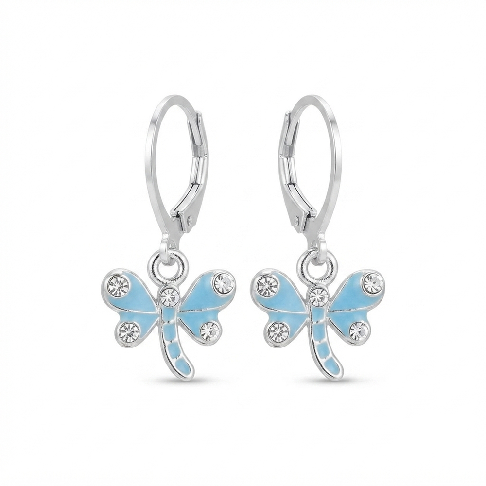 The99Jewel Elegant Silver Plated Austrian Stone Hoop Earrings
