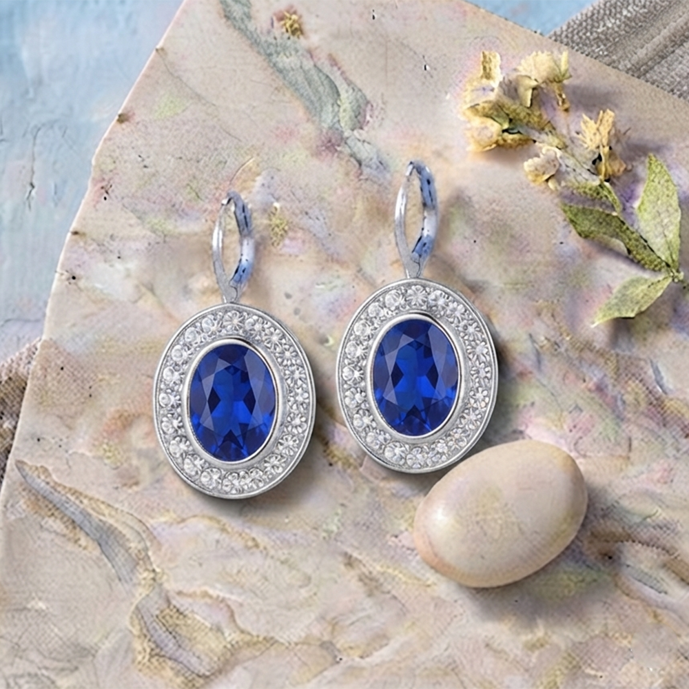 The99Jewel Sparkling Austrian Stone Fashion Hoop Earrings