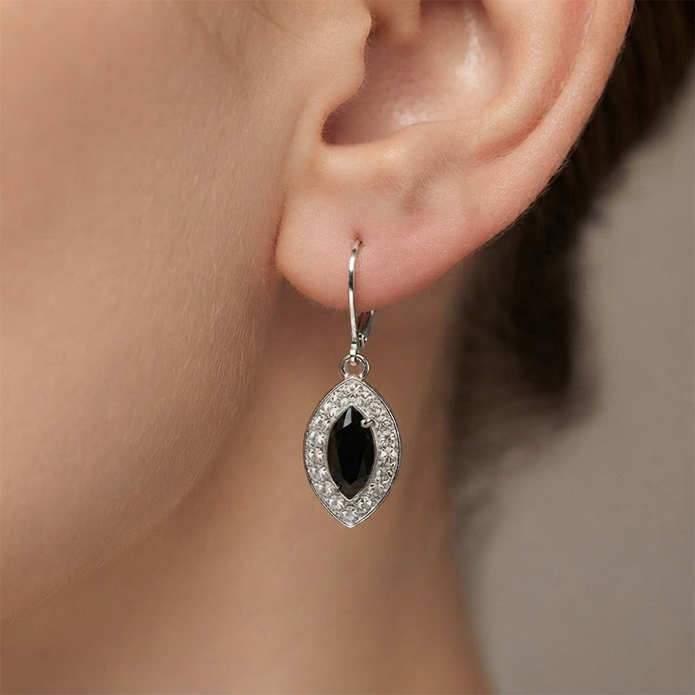The99Jewel Modern Austrian Stone Hoop Earrings for Women