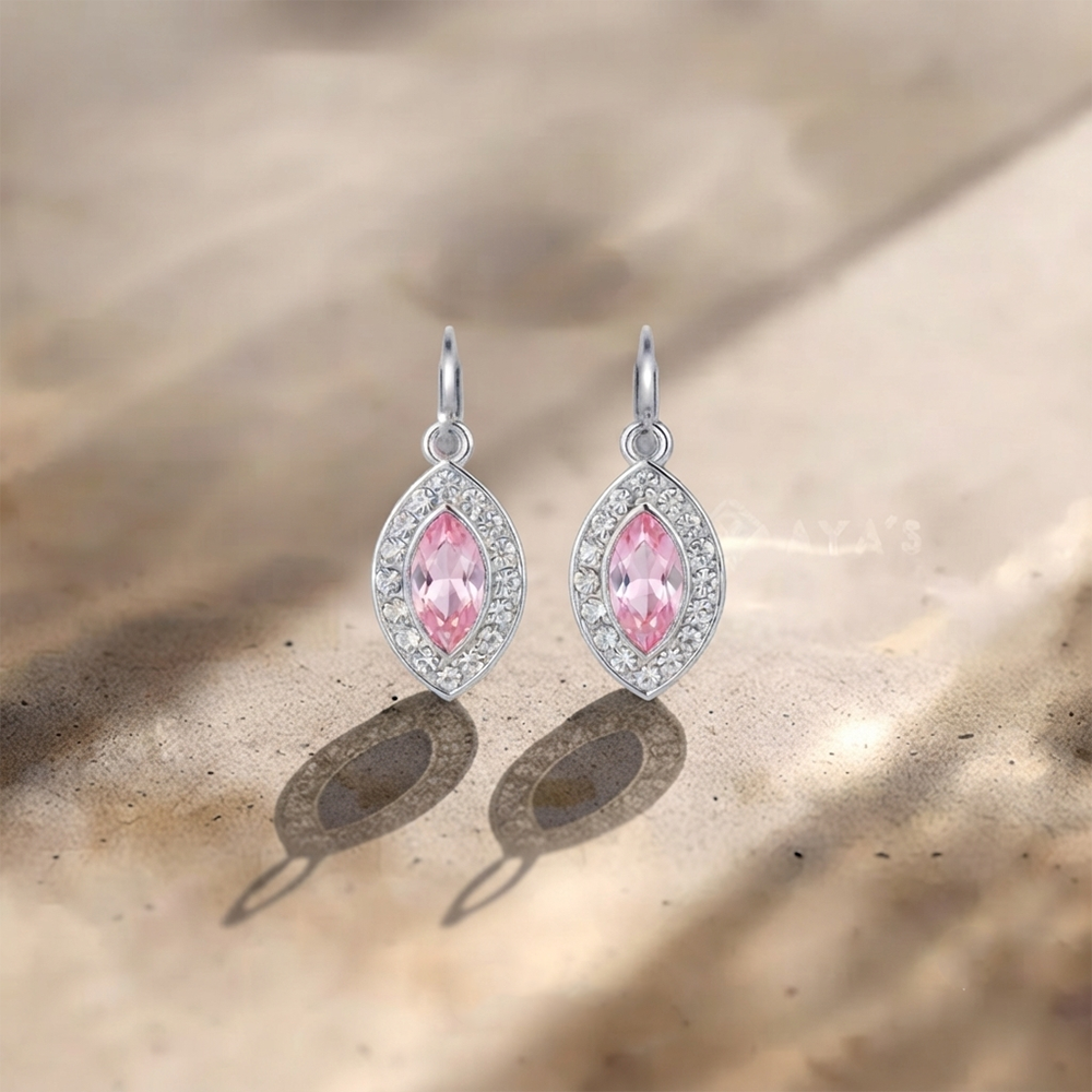 The99Jewel Modern Austrian Stone Hoop Earrings for Women