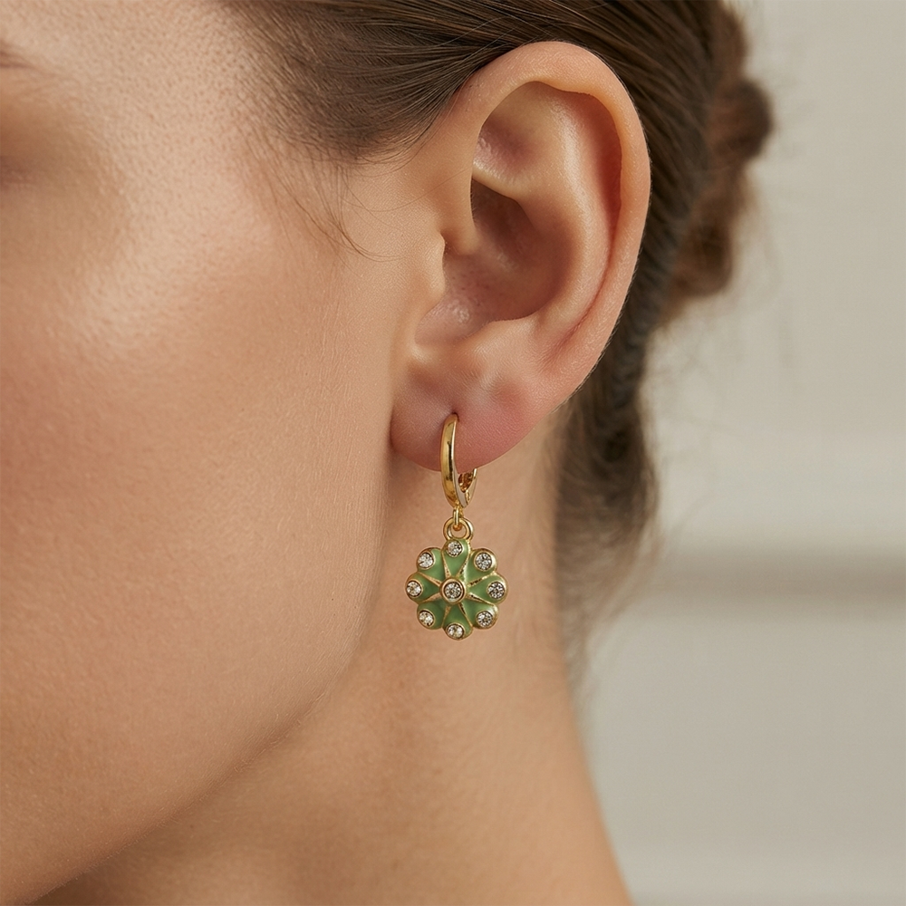 The99Jewel Modern Gold Plated Statement Hoop Earrings