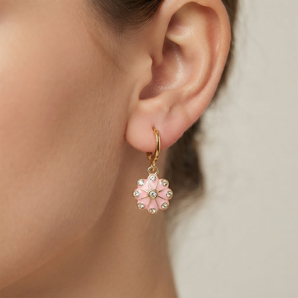 The99Jewel Modern Gold Plated Statement Hoop Earrings