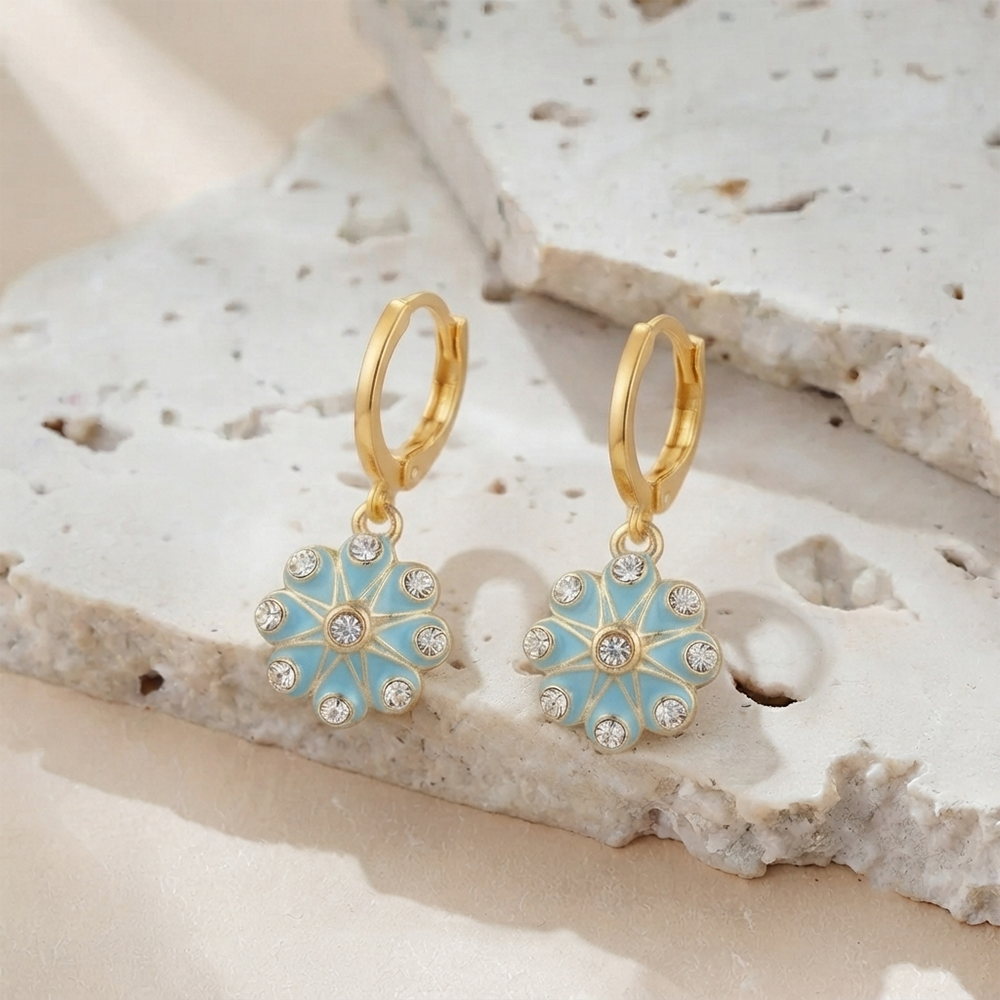 The99Jewel Modern Gold Plated Statement Hoop Earrings