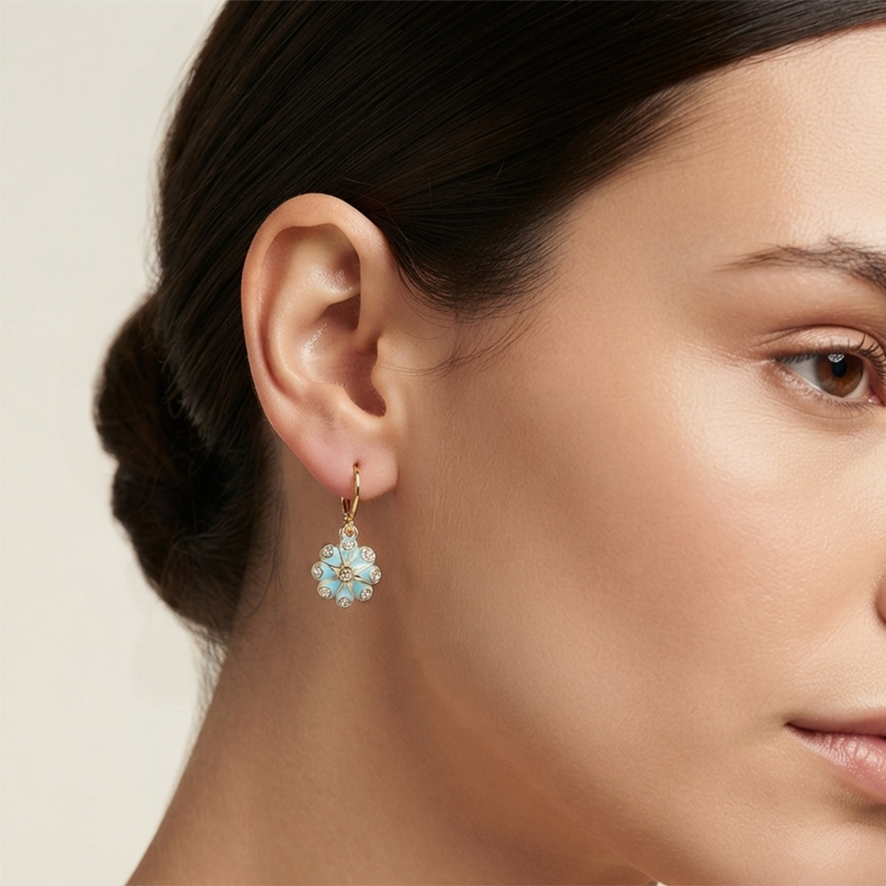 The99Jewel Modern Gold Plated Statement Hoop Earrings