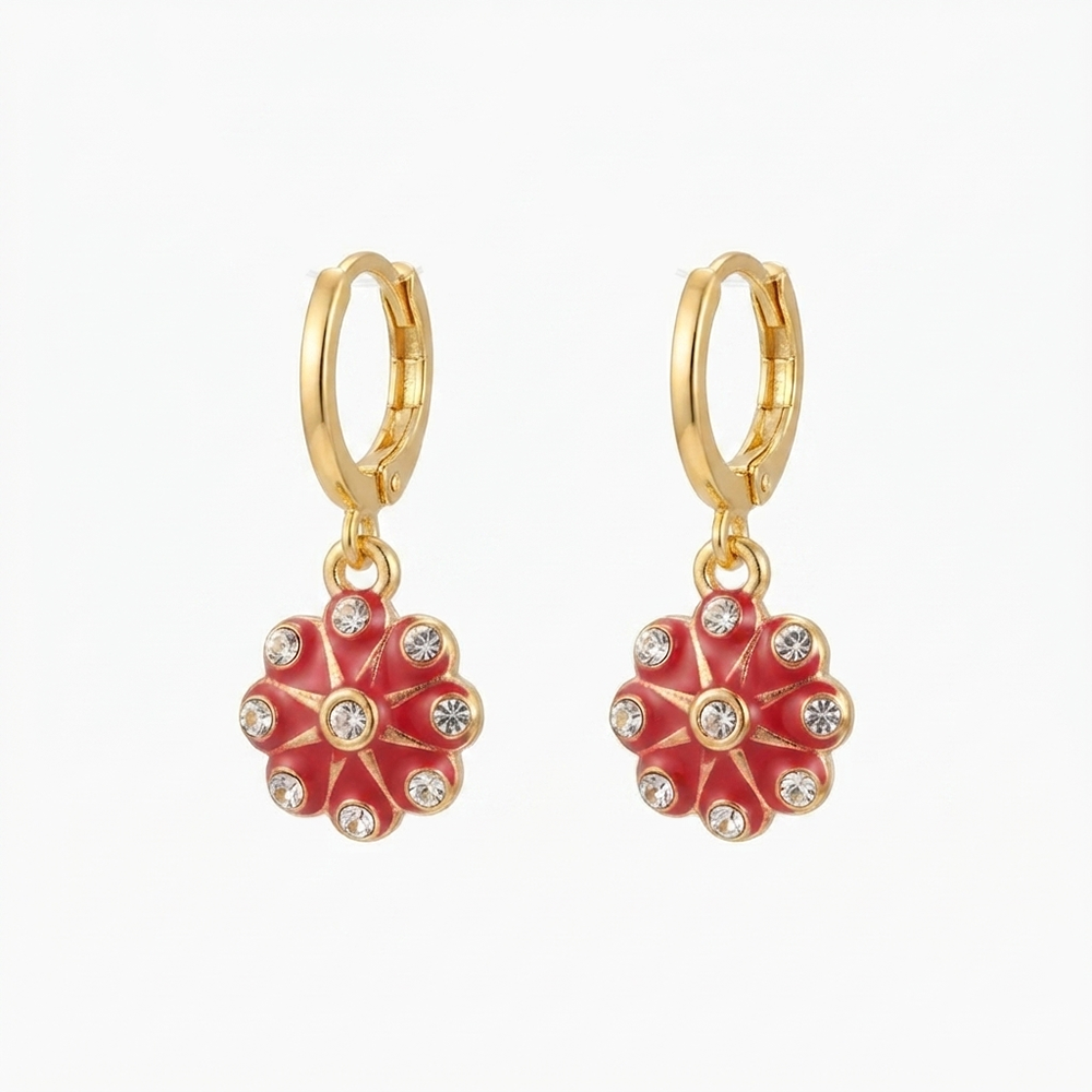 The99Jewel Modern Gold Plated Statement Hoop Earrings