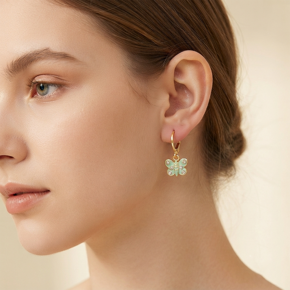 The99Jewel Modern Gold Plated Statement Hoop Earrings