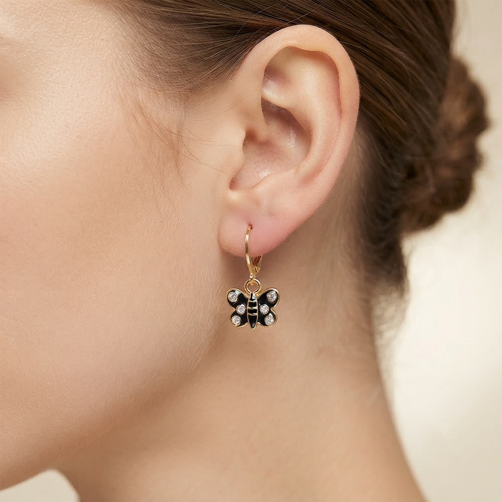 The99Jewel Modern Gold Plated Statement Hoop Earrings