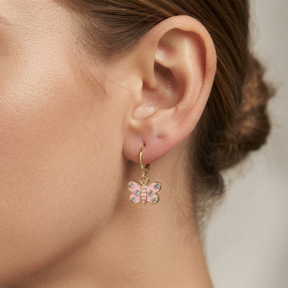 The99Jewel Modern Gold Plated Statement Hoop Earrings