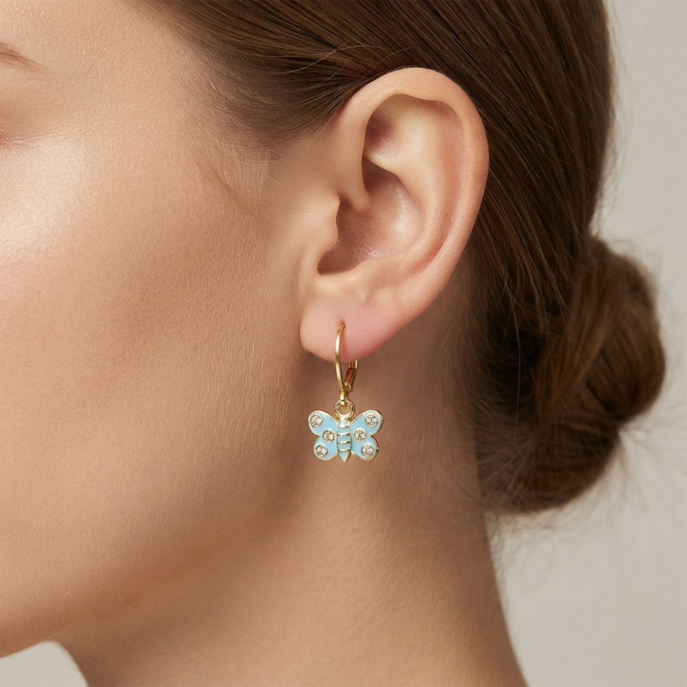 The99Jewel Modern Gold Plated Statement Hoop Earrings