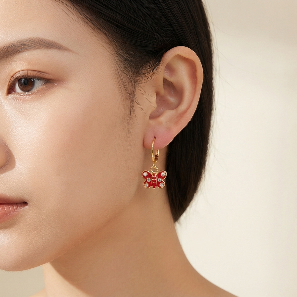 The99Jewel Modern Gold Plated Statement Hoop Earrings