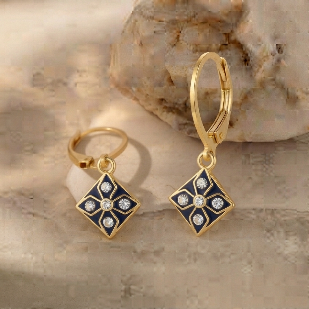 The99Jewel Modern Gold Plated Statement Hoop Earrings
