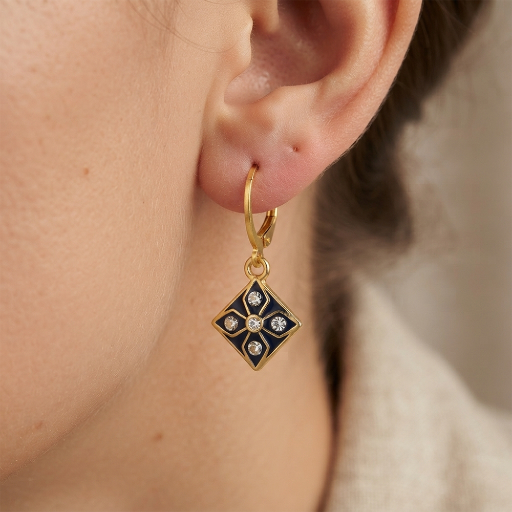 The99Jewel Modern Gold Plated Statement Hoop Earrings