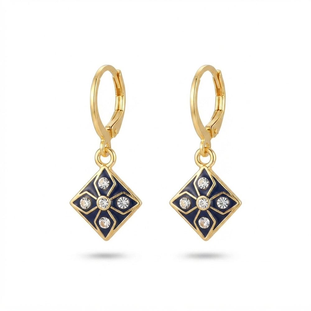 The99Jewel Modern Gold Plated Statement Hoop Earrings