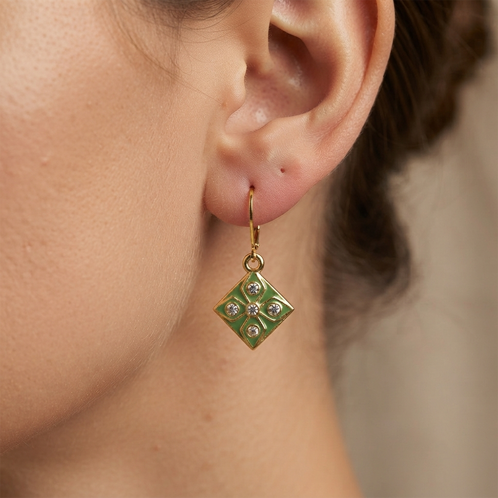 The99Jewel Modern Gold Plated Statement Hoop Earrings