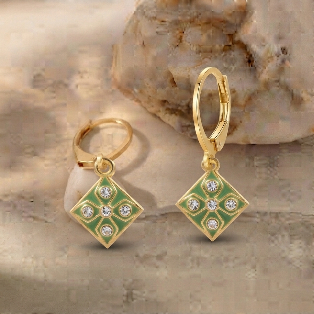 The99Jewel Modern Gold Plated Statement Hoop Earrings