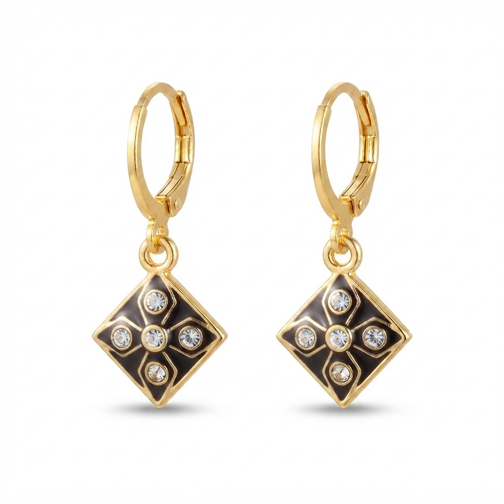 The99Jewel Modern Gold Plated Statement Hoop Earrings