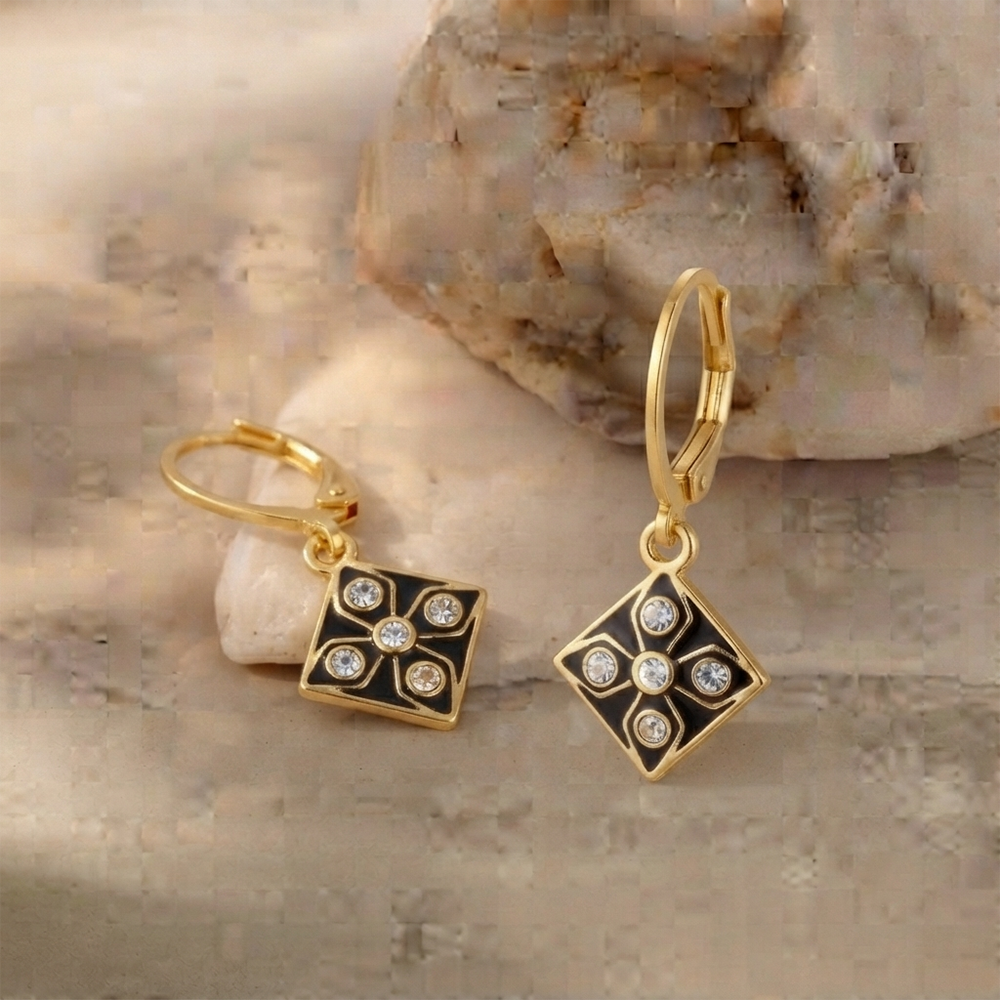 The99Jewel Modern Gold Plated Statement Hoop Earrings