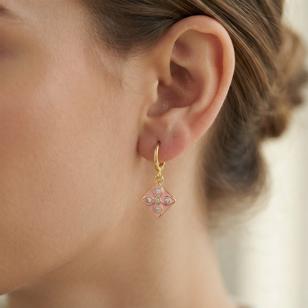 The99Jewel Modern Gold Plated Statement Hoop Earrings