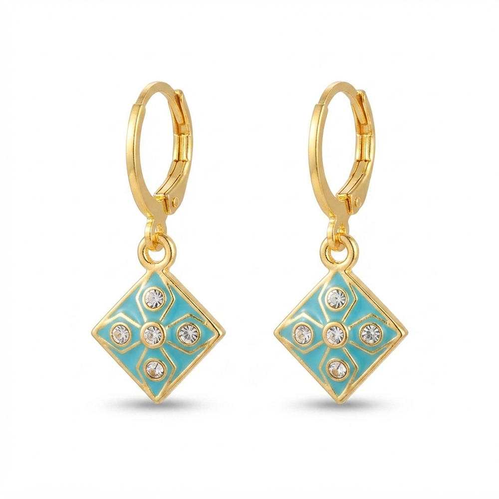 The99Jewel Modern Gold Plated Statement Hoop Earrings