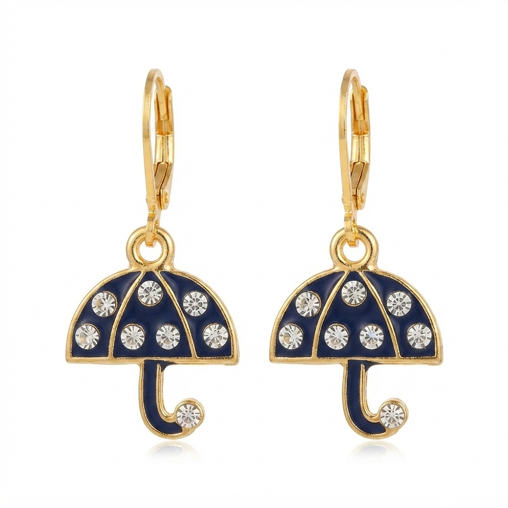 The99Jewel Designer Gold Plated Austrian Stone Hoop Earrings for Women