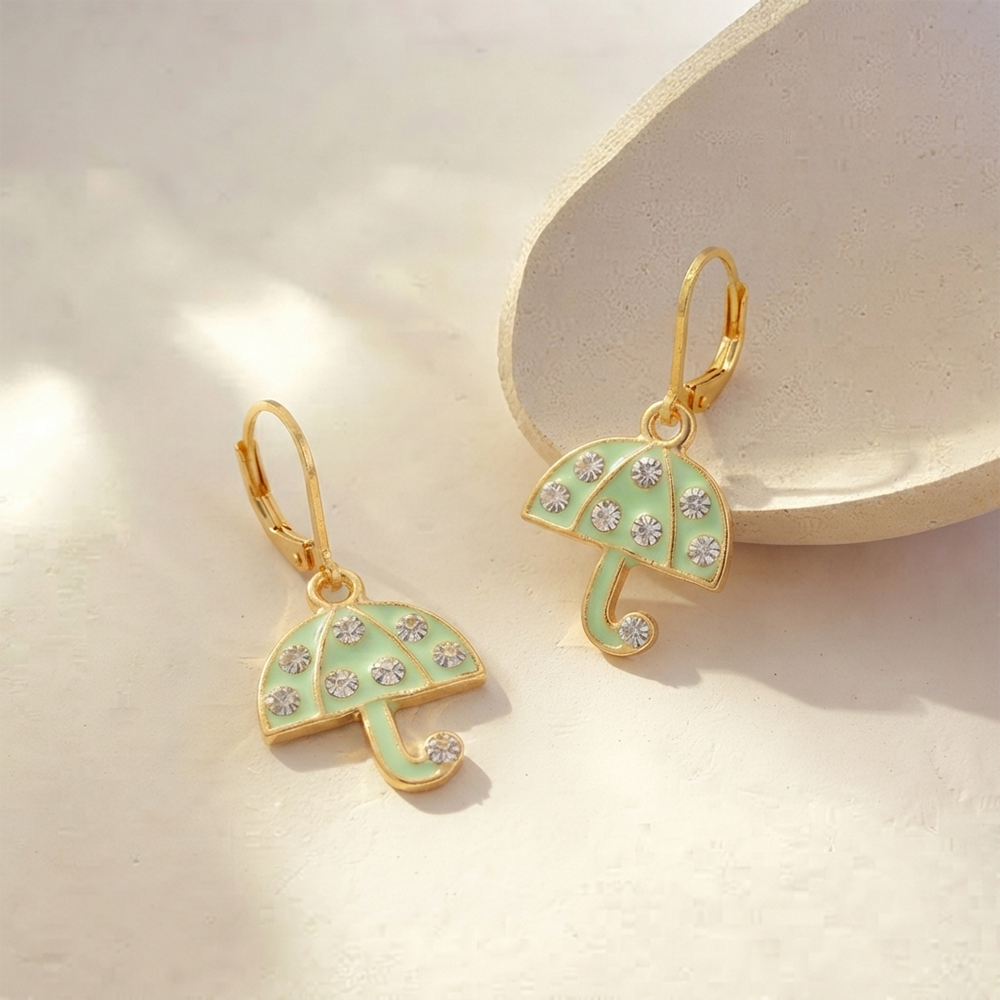 The99Jewel Designer Gold Plated Austrian Stone Hoop Earrings for Women
