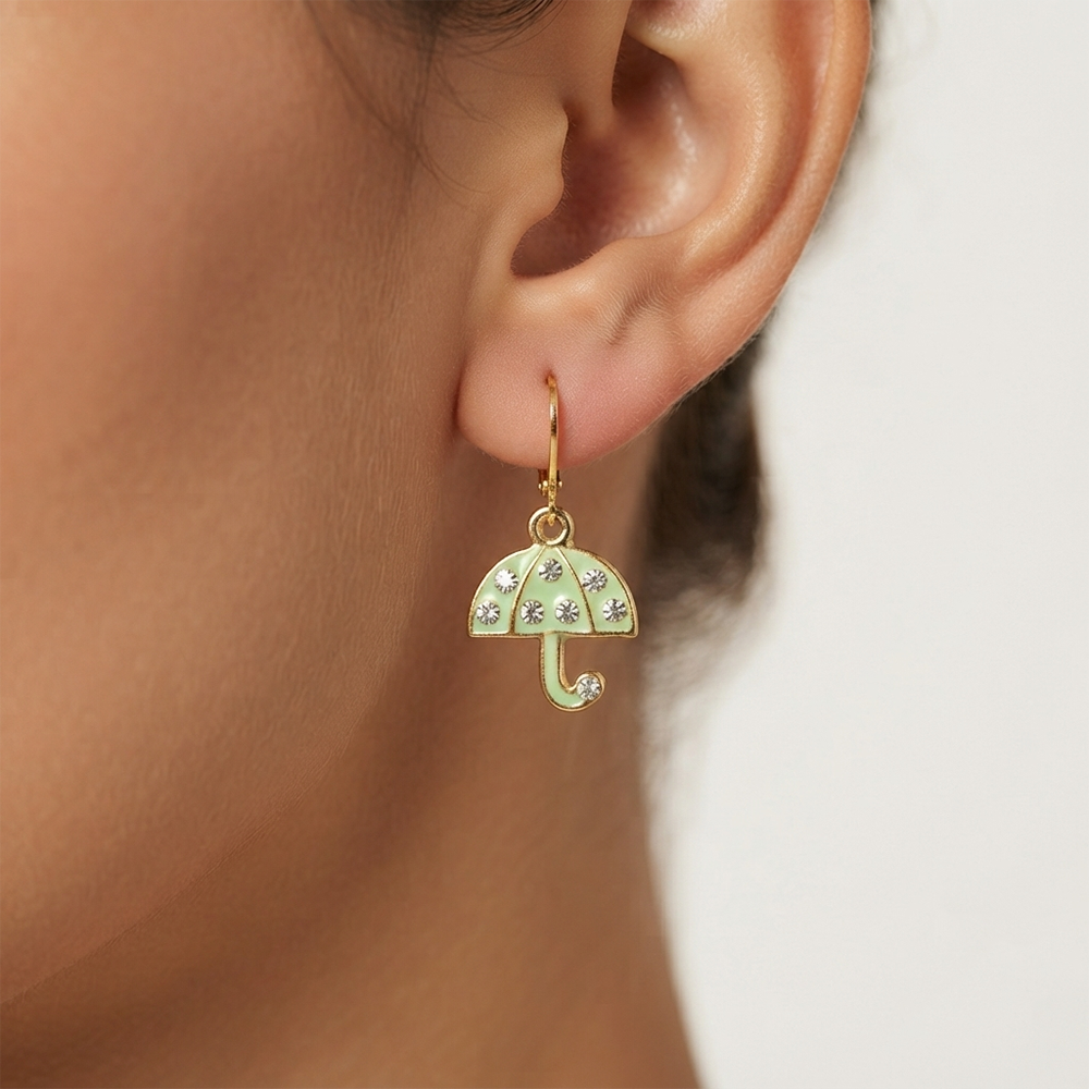 The99Jewel Designer Gold Plated Austrian Stone Hoop Earrings for Women
