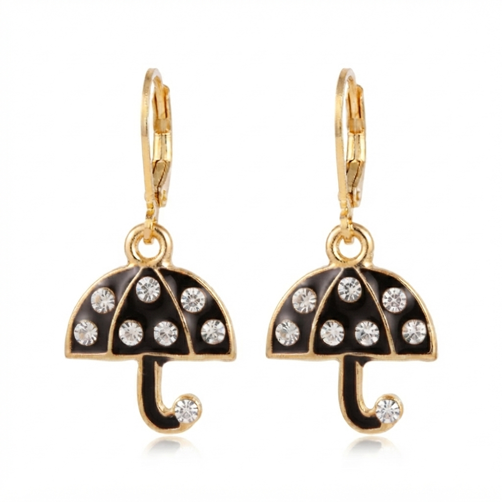 The99Jewel Designer Gold Plated Austrian Stone Hoop Earrings for Women