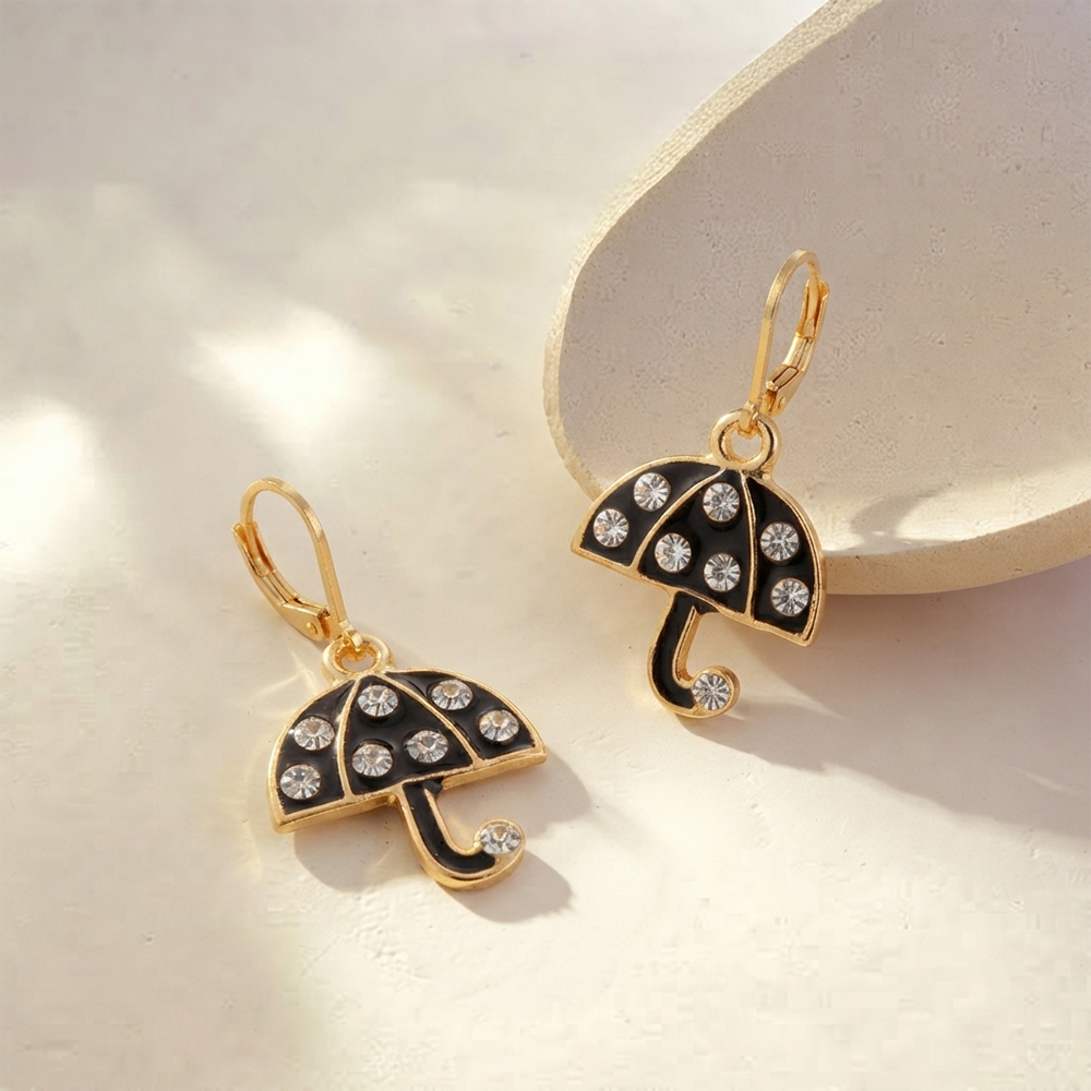 The99Jewel Designer Gold Plated Austrian Stone Hoop Earrings for Women
