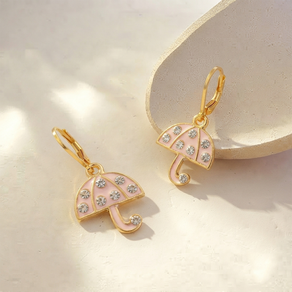 The99Jewel Designer Gold Plated Austrian Stone Hoop Earrings for Women