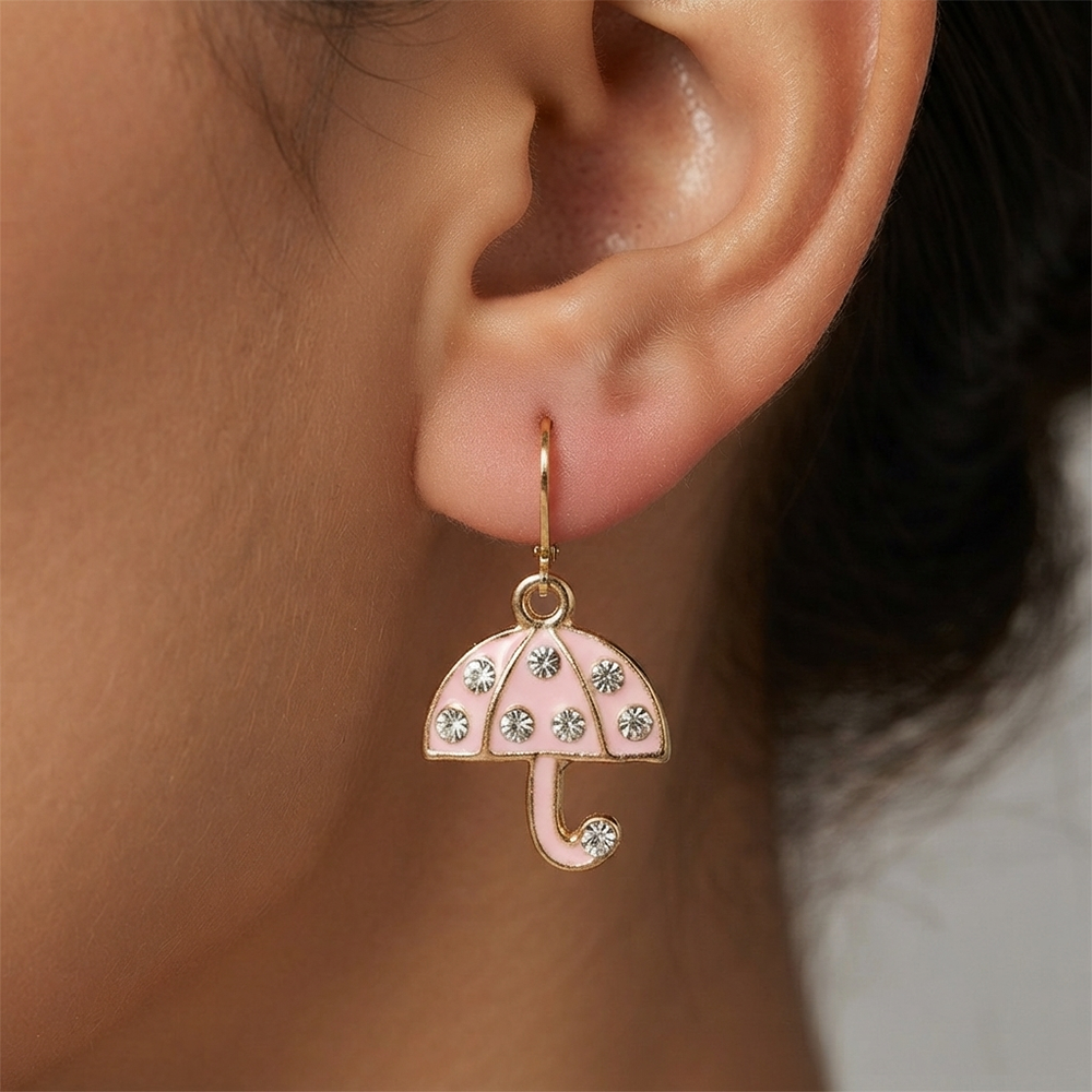 The99Jewel Designer Gold Plated Austrian Stone Hoop Earrings for Women
