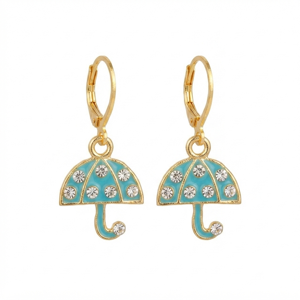The99Jewel Designer Gold Plated Austrian Stone Hoop Earrings for Women